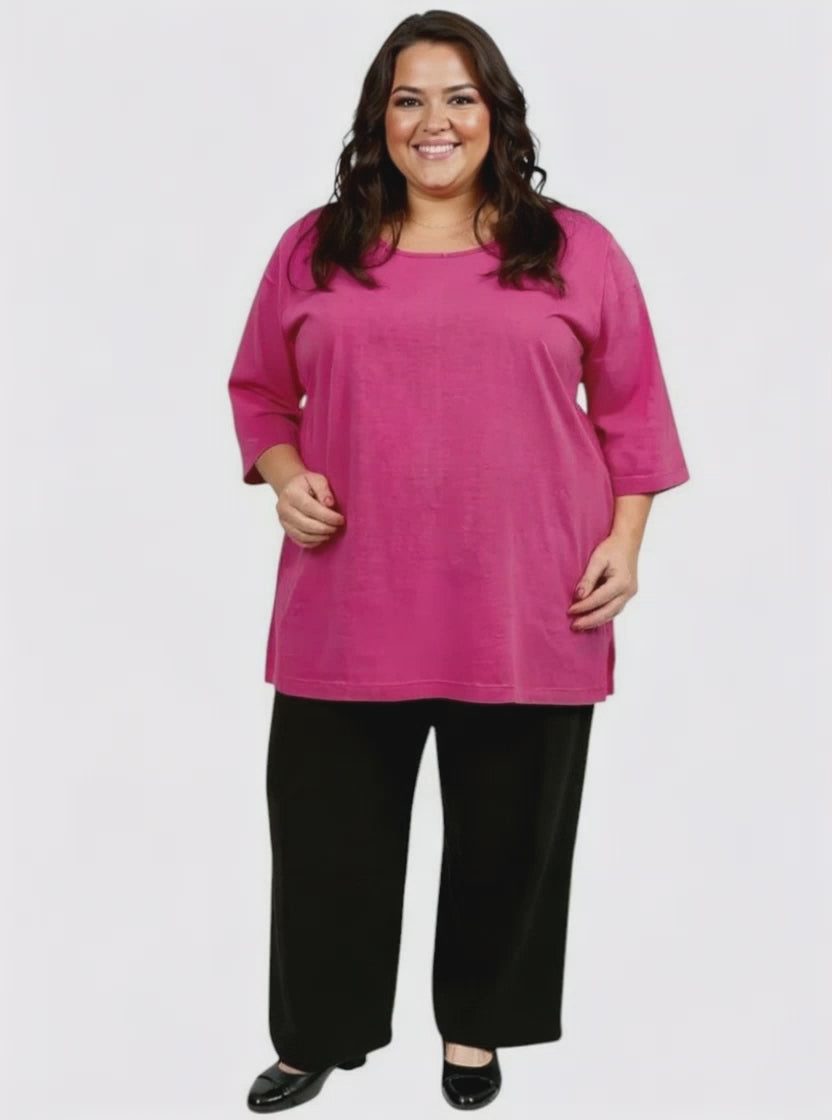 Everyday Tee - Pink - Cotton Spandex