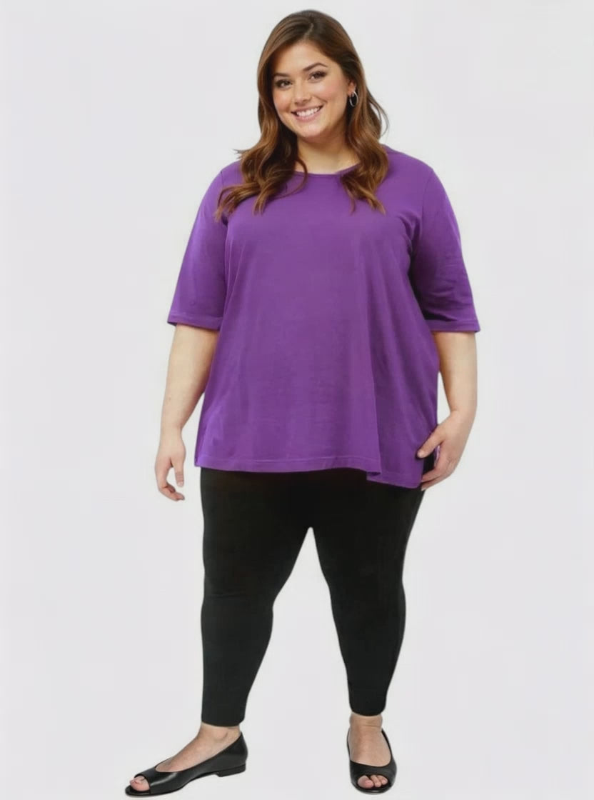 Everyday Tee - Purple - Cotton Polyester
