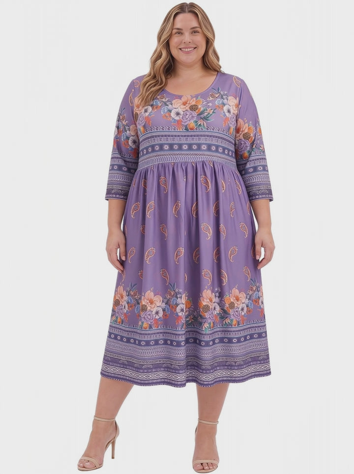 Misty Gigi Dress - Purple Print
