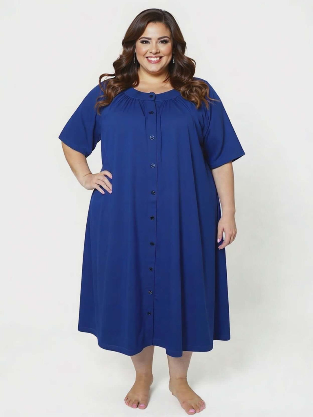 Spring Dressing Gown - Navy