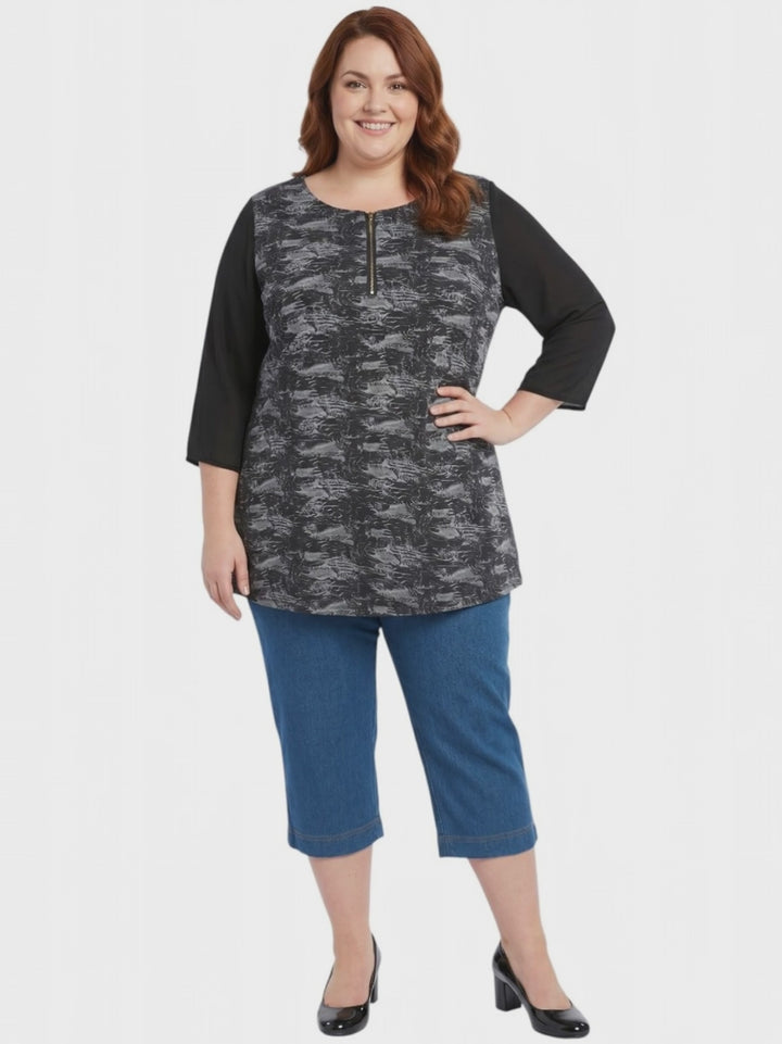 Logan Top - Black Print