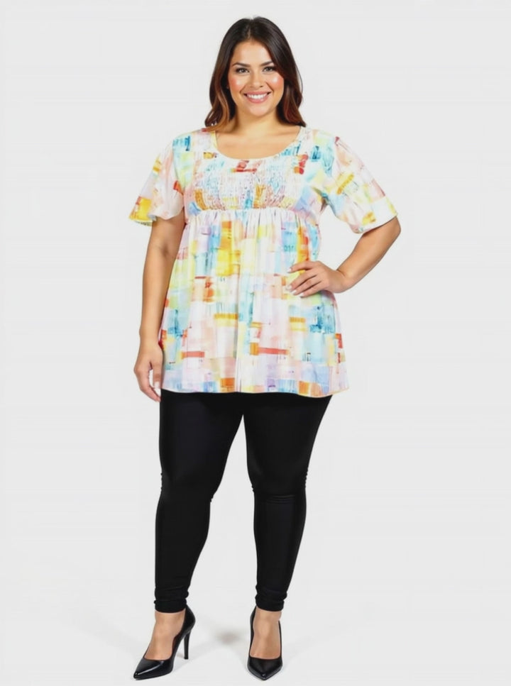 Mango Haze Top - Print