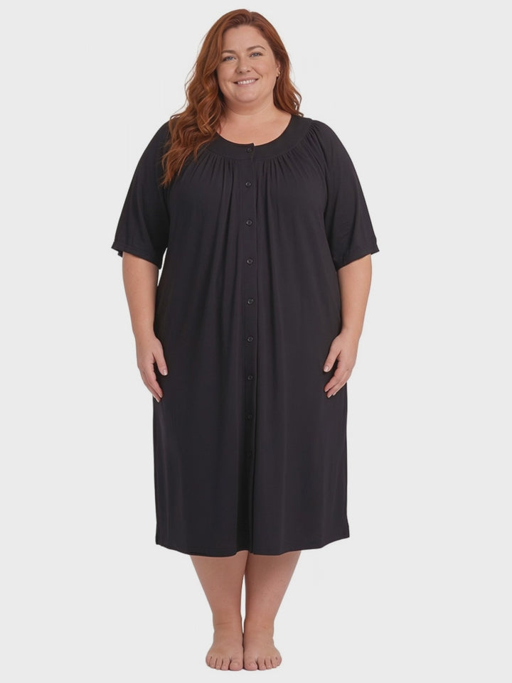 Summer Dressing Gown - Black