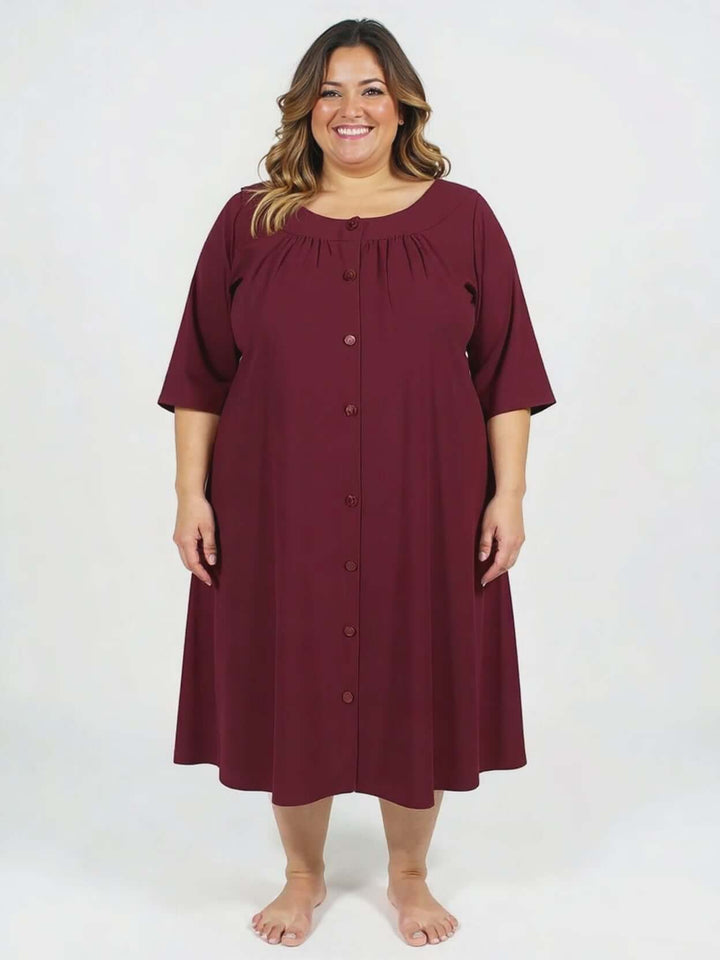 Spring Dressing Gown - Wine