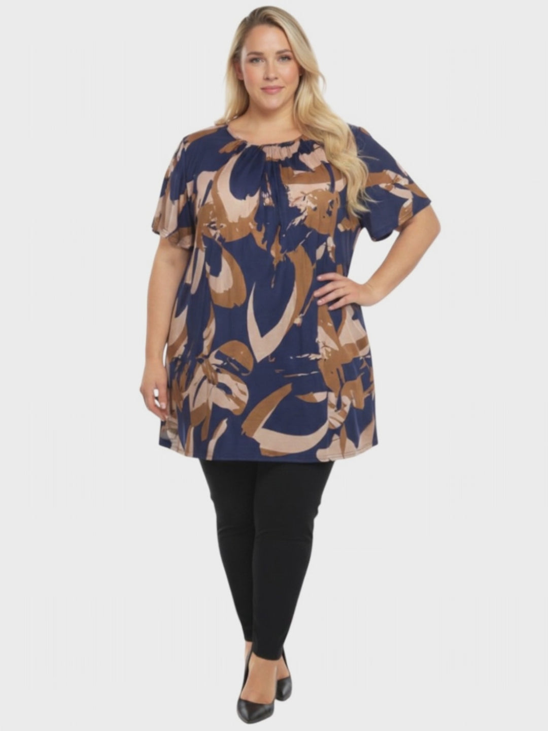 Manning Top - Navy Print