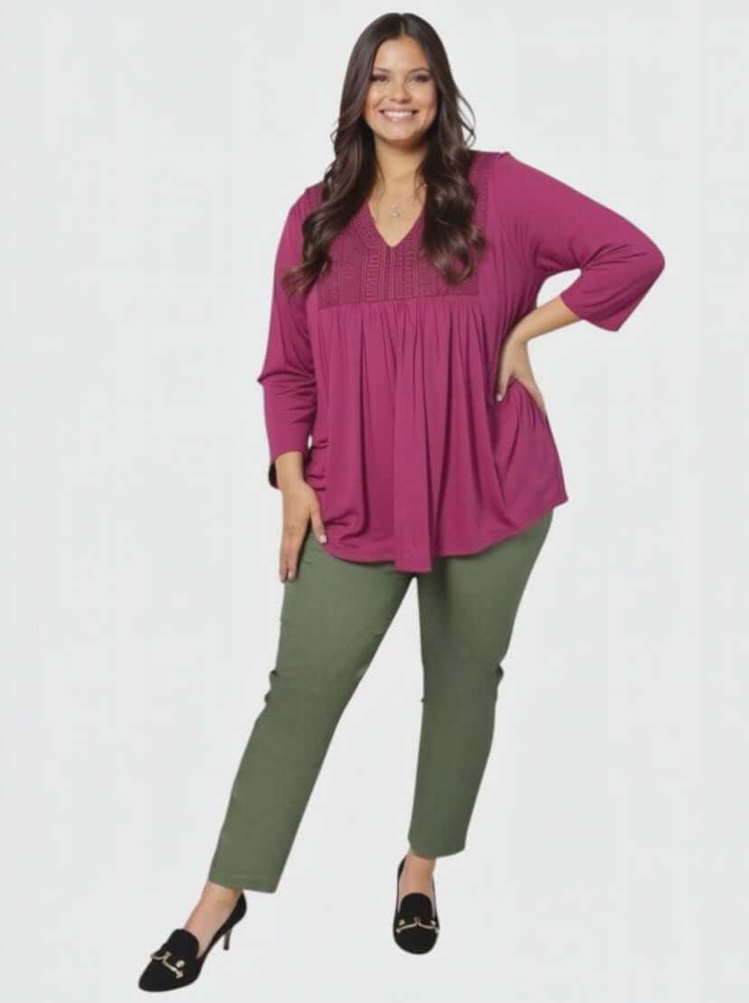 Bellamy Top - Plum