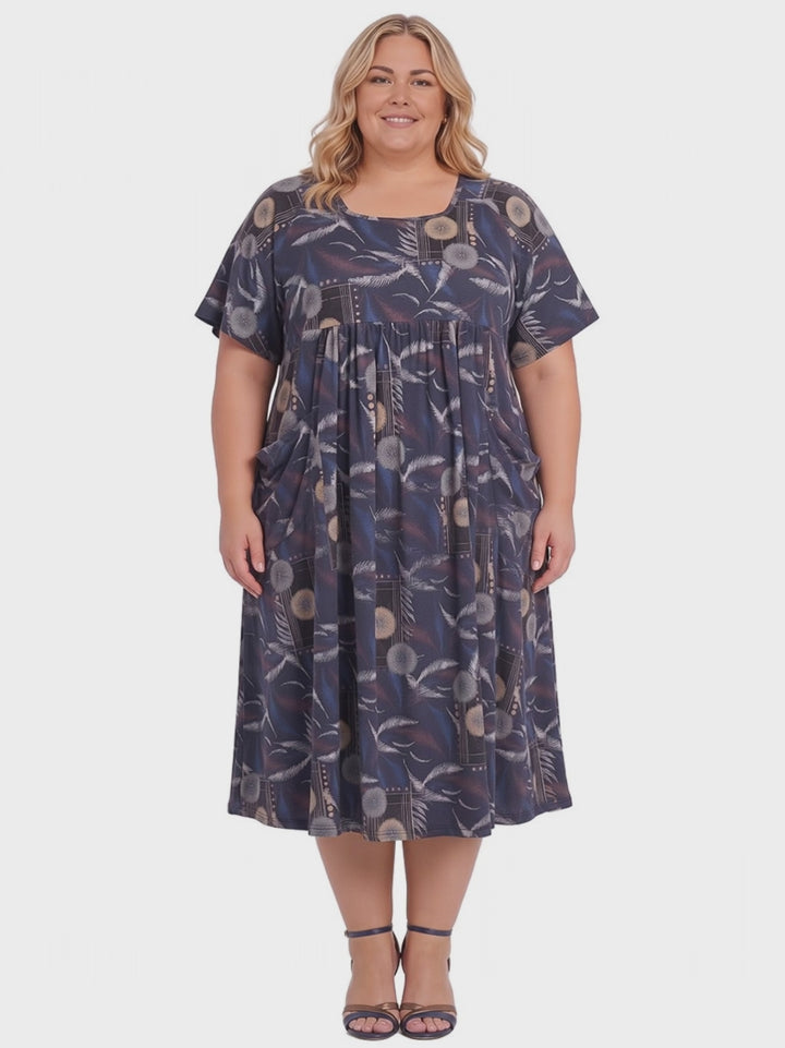 Justice Dress - Black Print