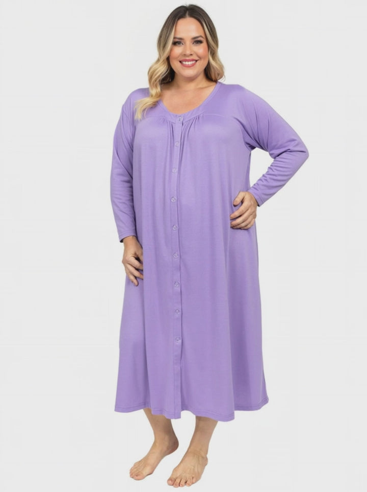 Lullaby Dressing Gown - Purple