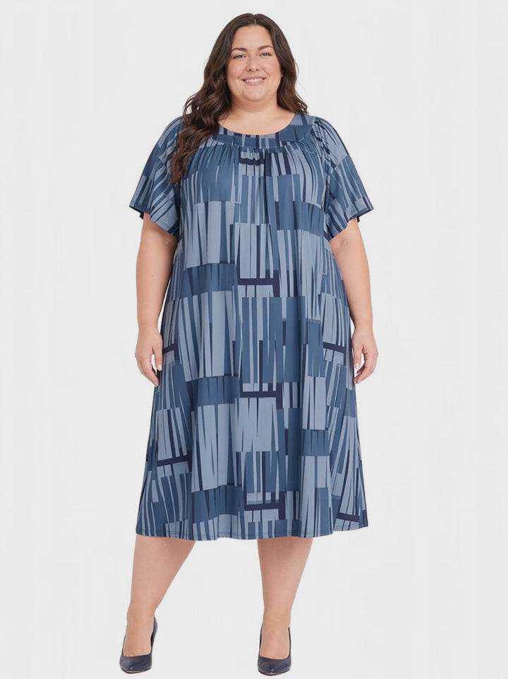 Holland Dress - Teal Print