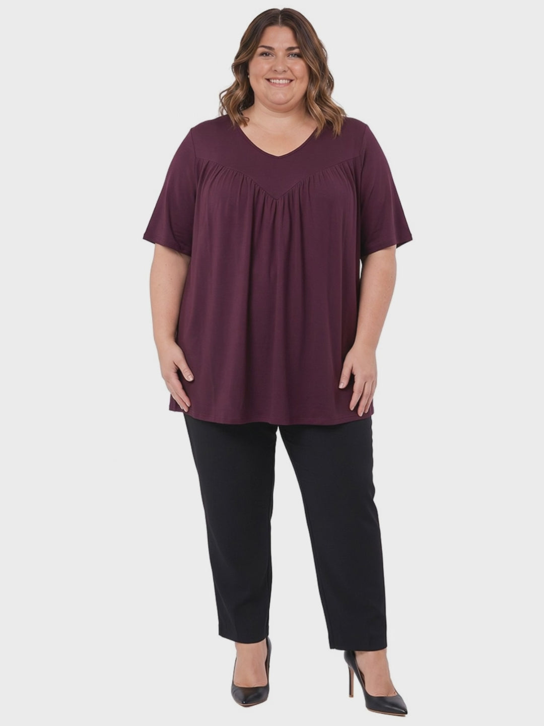 Leeman Top - Plum