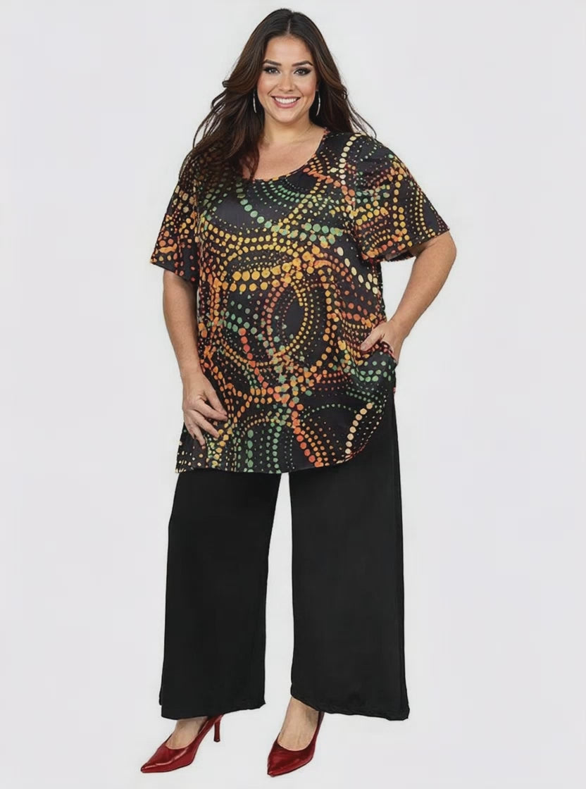 Rhythm Top - Black Print