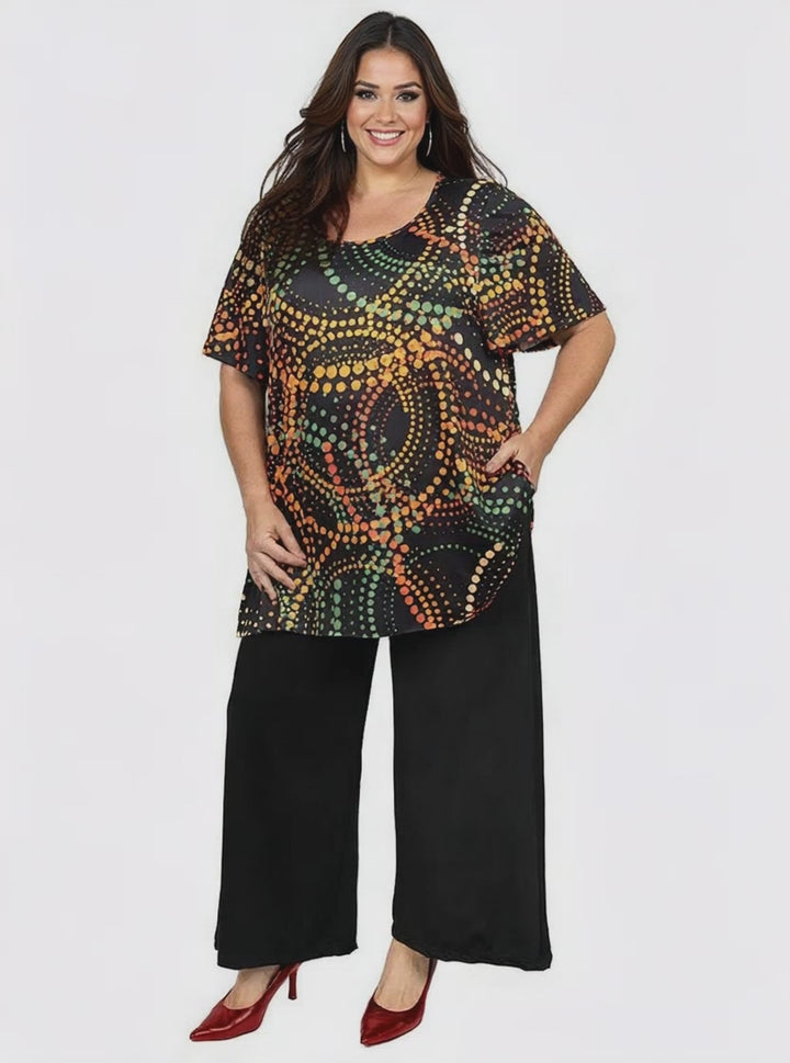 Rhythm Top - Black Print