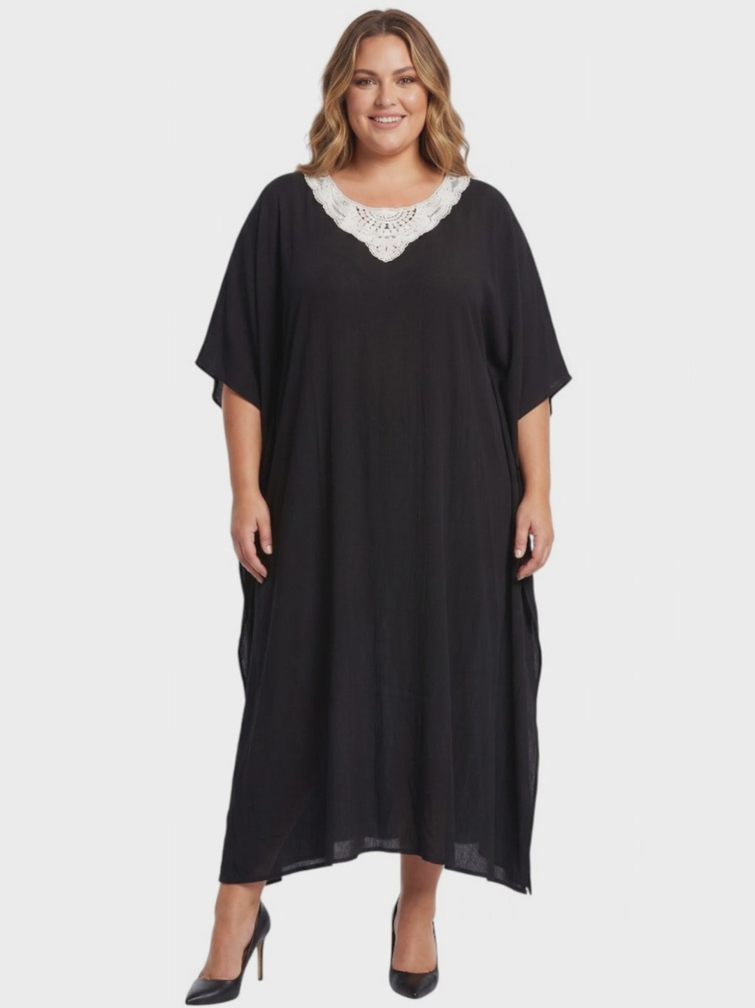 I Feel Fine Kaftan - Black