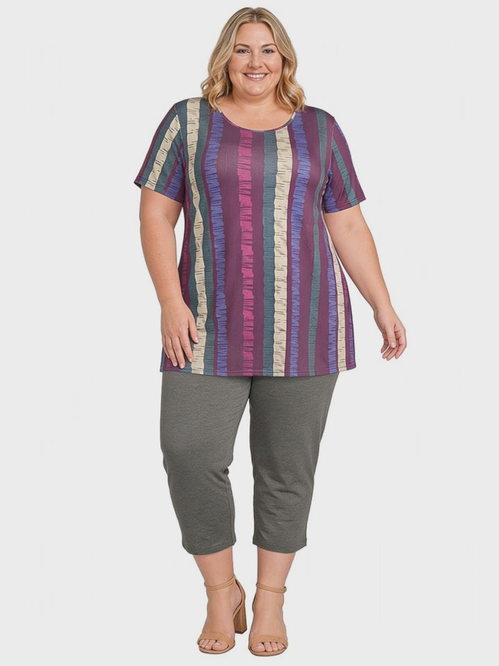 Velma Top - Wine Print