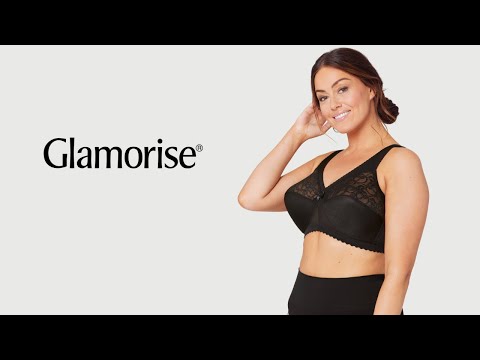Glamorise Bra 1000 - Feel The Magic Wire-Free Support - Navy