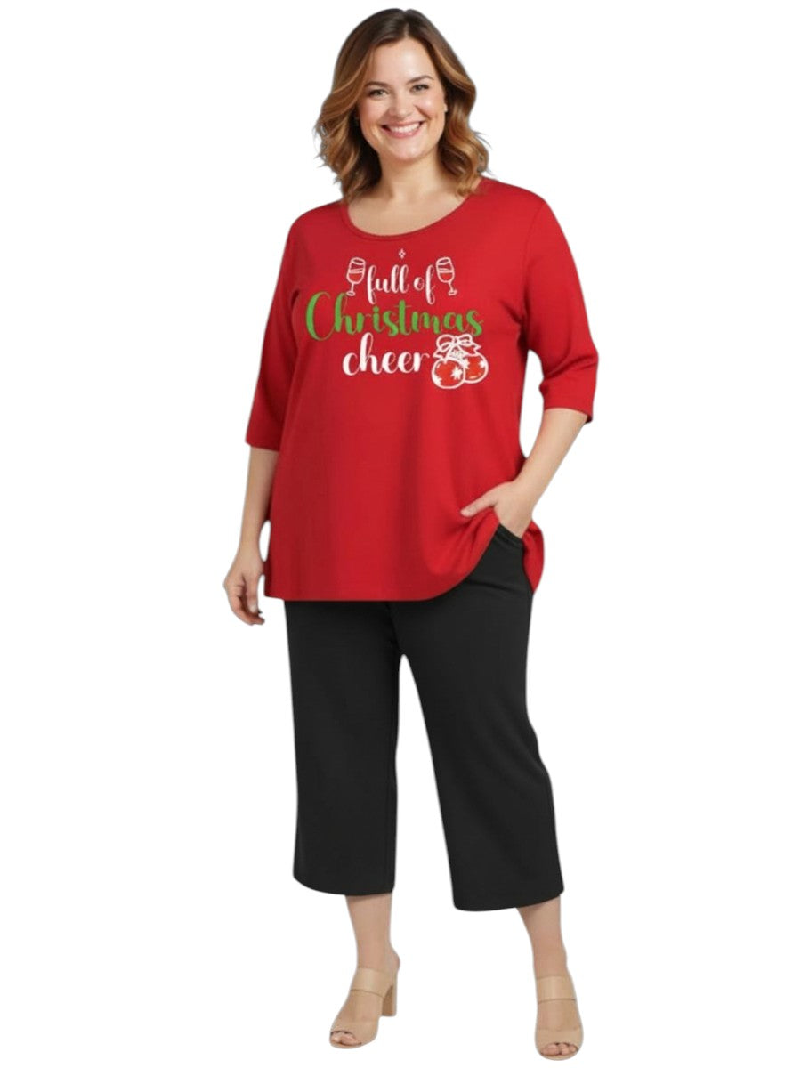 Everyday Tee - Red - Cotton Spandex