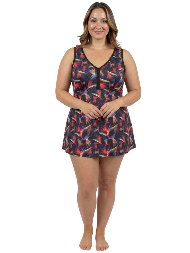 Royal Palm Swim Dress - Print*