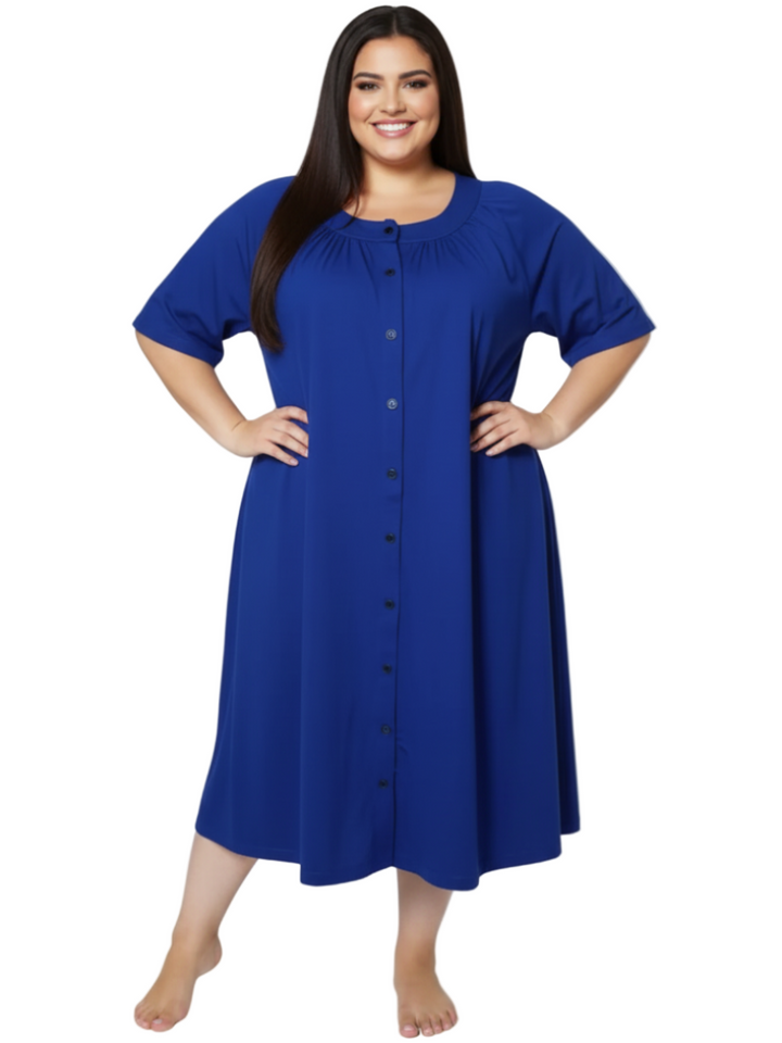 Spring Dressing Gown - Navy