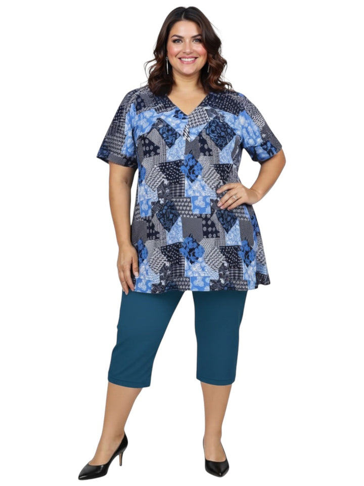 3/4 Kora Leggings - Teal*