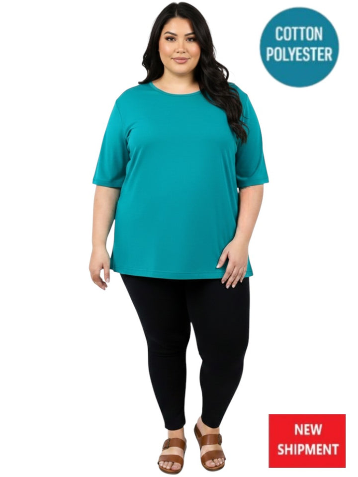 Everyday Tee - Teal - Cotton Polyester