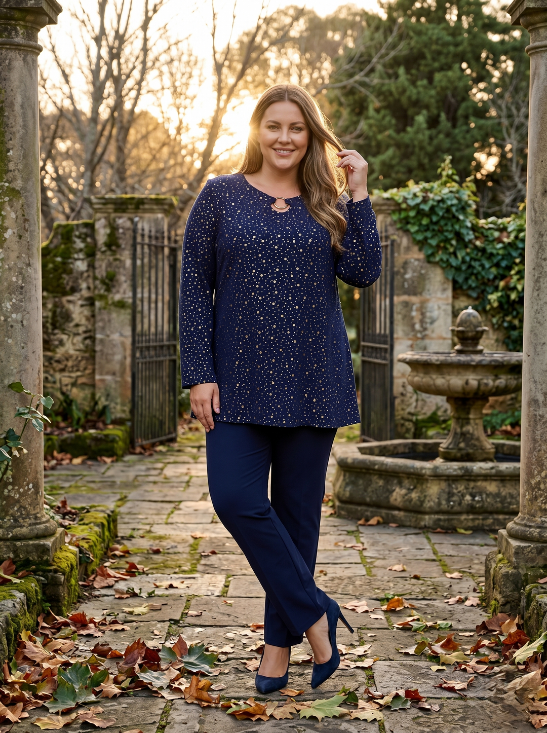 Texas Keyhole Top - Blue Print