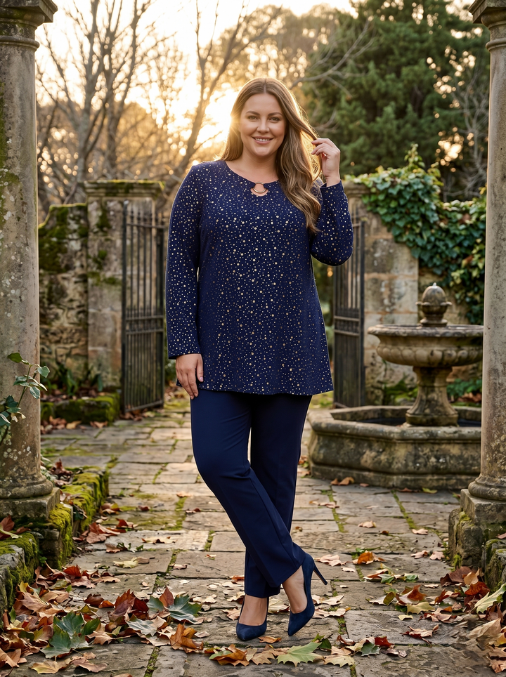 Texas Keyhole Top - Blue Print