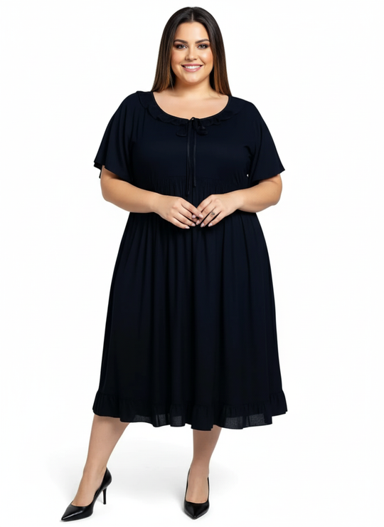 Plus Size Trinity Dress - Black | Dale and Waters