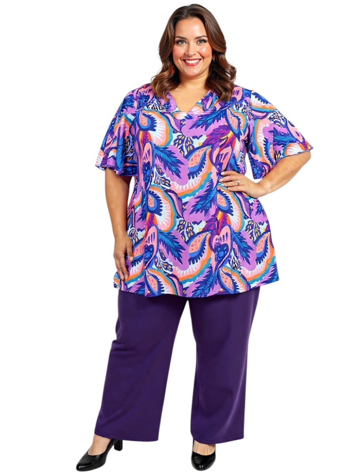 Sybil Ponte Pants - Purple*