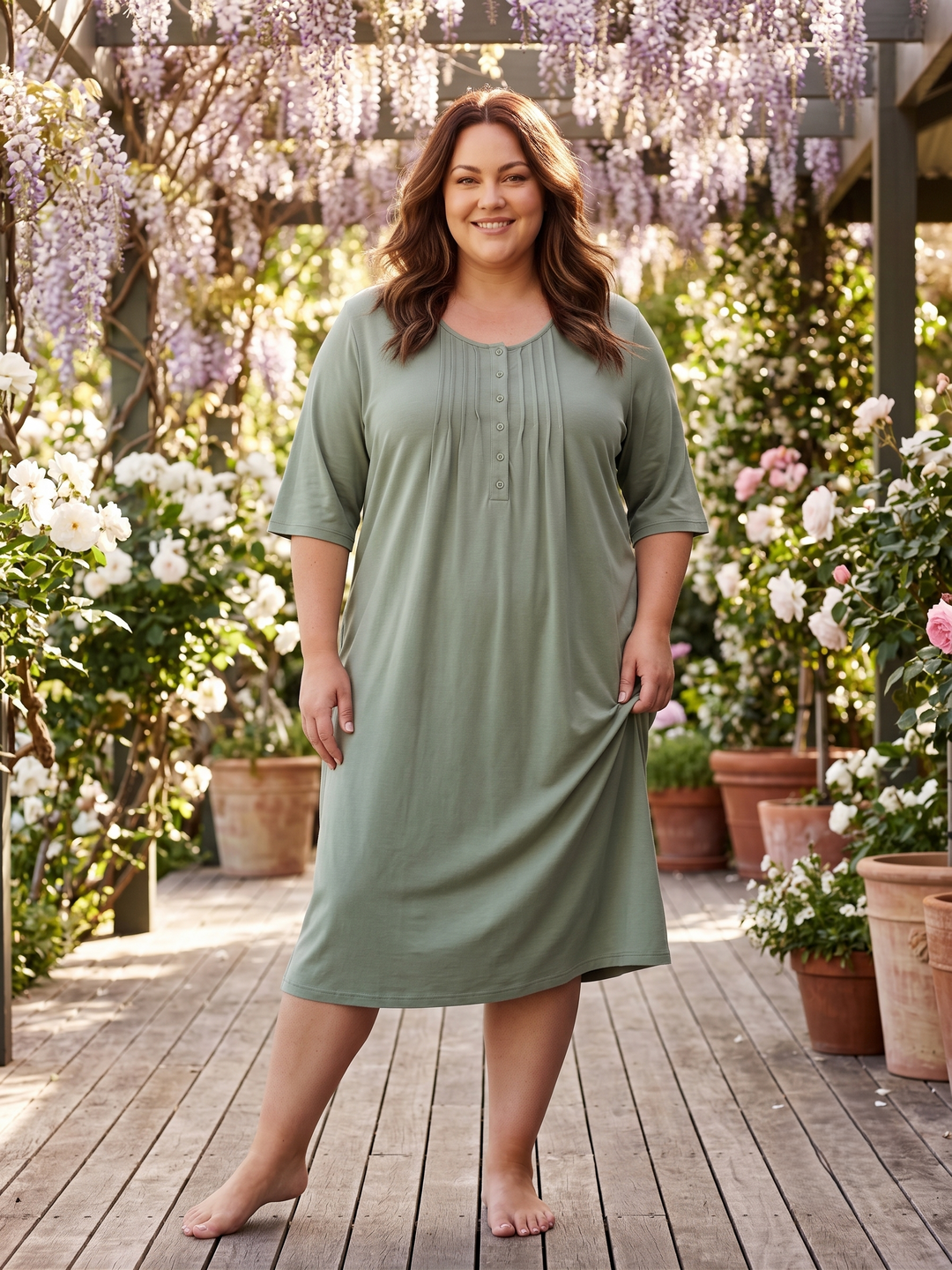 Aldin Nightie - Olive