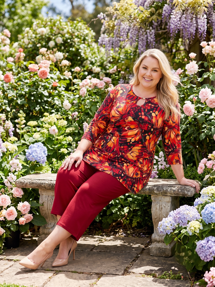 Griffen Keyhole Tunic - Print