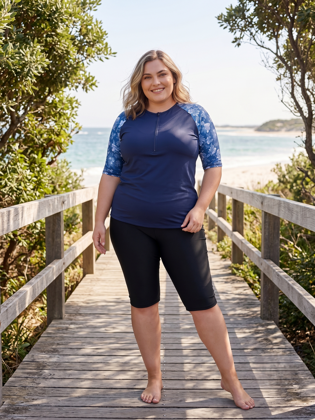 Keely Swim Rashi - Blue Print