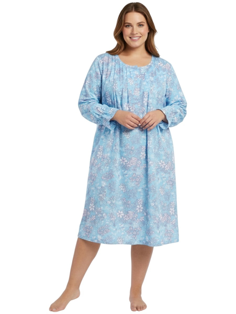 Yolanda Nightie - Blue print